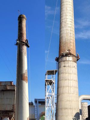 煙囪加固，煙囪修復